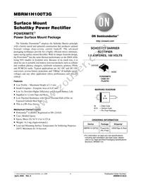 MBRM1H100T3G Datasheet Cover