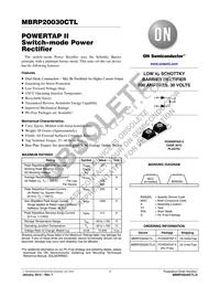 MBRP20030CTLG Datasheet Cover