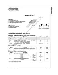 MBRP3010NTU Datasheet Page 2