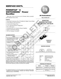 MBRP400100CTLG Datasheet Cover