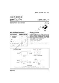 MBRS130LTR Datasheet Cover