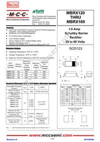 MBRX160-TP Datasheet Cover