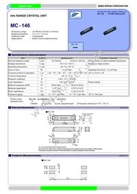 MC-146 32.768KA-AC3 Datasheet Cover