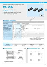 MC-206 32.7680KB-G3: PURE SN Datasheet Cover
