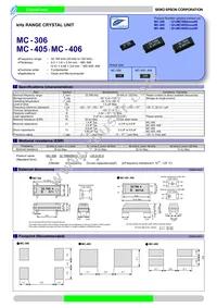 MC-406 307.2000KB-A3:ROHS Datasheet Cover