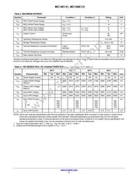 MC100E131FNR2 Datasheet Page 3