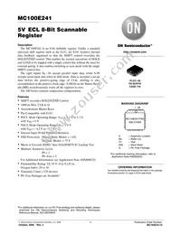 MC100E241FNR2G Datasheet Cover