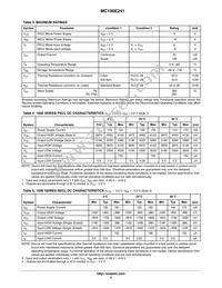 MC100E241FNR2G Datasheet Page 3