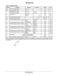 MC100EL1648MELG Datasheet Page 3
