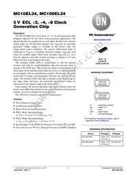 MC100EL34DG Datasheet Cover