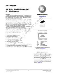 MC100EL56DWR2G Datasheet Cover