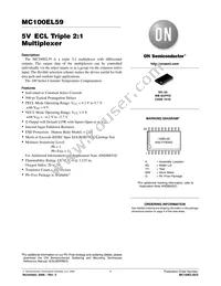 MC100EL59DWG Datasheet Cover