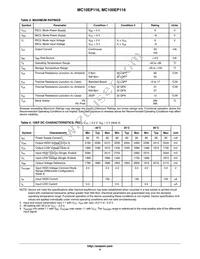 MC100EP116MNR4G Datasheet Page 4