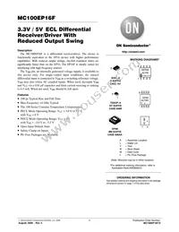 MC100EP16FDTR2G Datasheet Cover