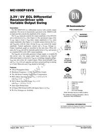 MC100EP16VSDTR2G Datasheet Cover