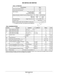 MC100EP445MNR4G Datasheet Page 4