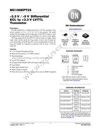 MC100EPT25DR2 Datasheet Cover