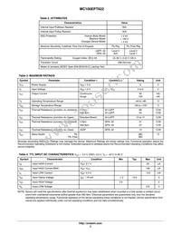 MC100EPT622MNR4G Datasheet Page 3