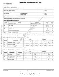 MC100ES60T22D Datasheet Page 2