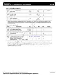 MC100ES6220AER2 Datasheet Page 3