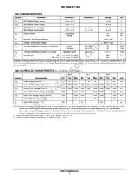 MC100LVE164FAR2G Datasheet Page 3