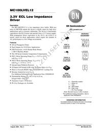 MC100LVEL12MNR4G Datasheet Cover