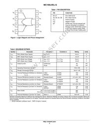 MC100LVEL12MNR4G Datasheet Page 2