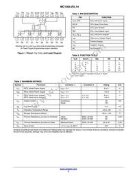MC100LVEL14DWR2G Datasheet Page 2