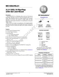 MC100LVEL31DTR2 Datasheet Cover