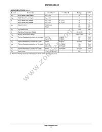 MC100LVEL34DTR2 Datasheet Page 3