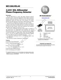 MC100LVEL40DWR2G Datasheet Cover