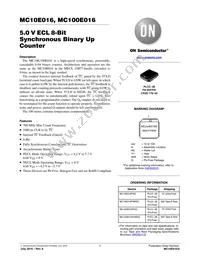 MC10E016FNR2 Datasheet Cover