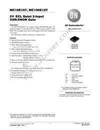 MC10E107FNR2G Datasheet Cover