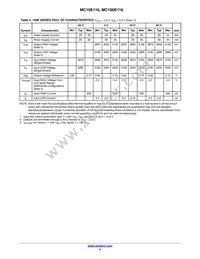 MC10E116FNR2G Datasheet Page 4