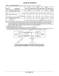 MC10E122FNR2G Datasheet Page 5