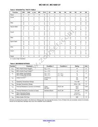 MC10E137FNR2G Datasheet Page 3