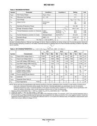 MC10E1651FNR2G Datasheet Page 3