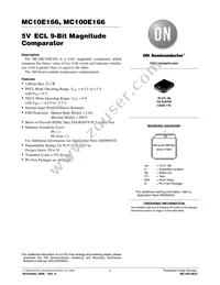 MC10E166FNR2G Datasheet Cover