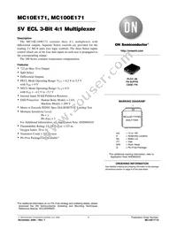 MC10E171FNR2G Datasheet Cover
