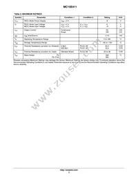 MC10E411FNR2G Datasheet Page 3