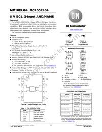 MC10EL04DTR2G Datasheet Cover