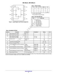 MC10EL31DTR2G Datasheet Page 2