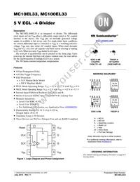 MC10EL33DTR2G Datasheet Cover