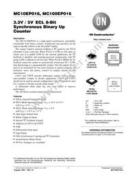 MC10EP016FAR2 Datasheet Cover
