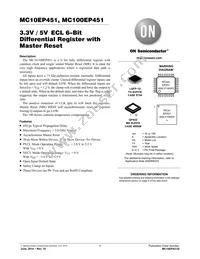 MC10EP451MNR4G Datasheet Cover