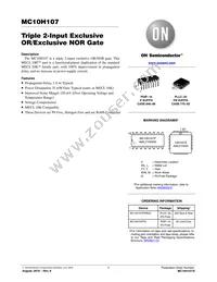 MC10H107PG Datasheet Cover