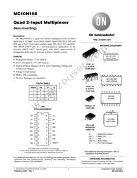 MC10H158PG Datasheet Cover