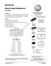 MC10H159PG Datasheet Cover