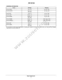 MC10H160PG Datasheet Page 3