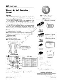 MC10H161PG Datasheet Cover